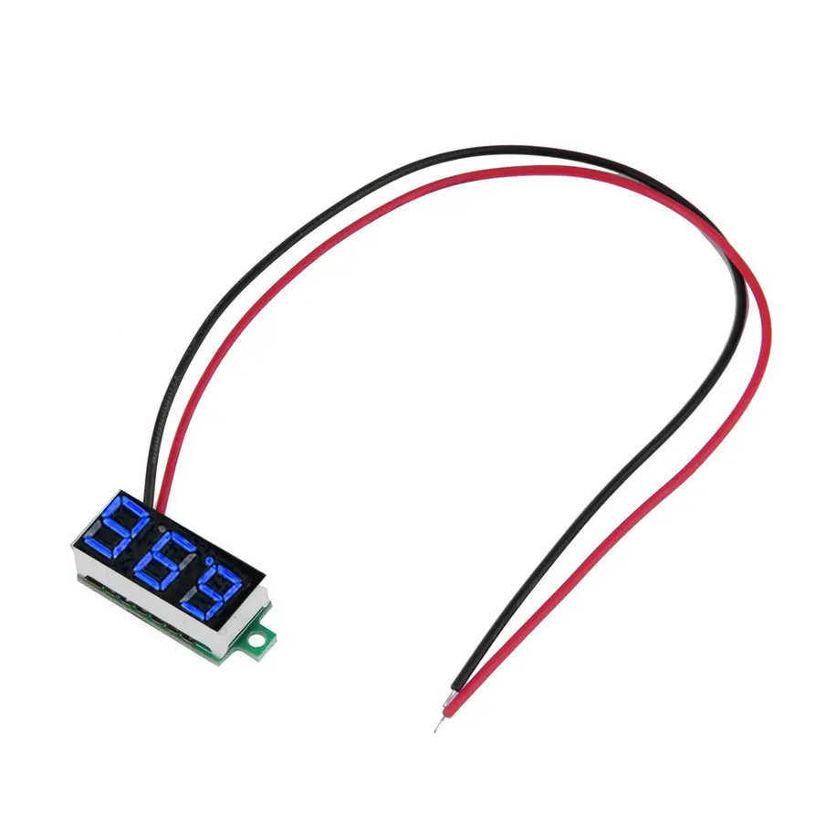 

2017 New 2016 DC 3-30V 0.36" 2 Wire LED Digital Panel Volt Meter Voltage Voltmeter Car Motor blue color Brand New