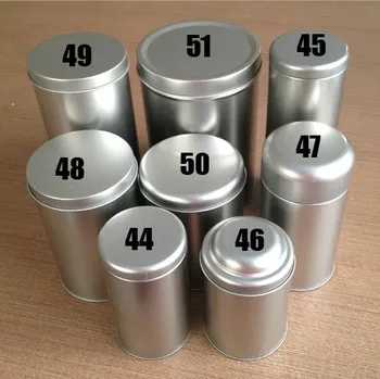 

2019 Round Matte Silver Tin Biscuit Candy Flowers Tea Cans Storage Box Container Metal New