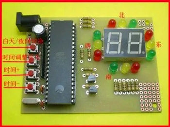 

FREE Shipping!!! Based on 51 single-chip design of traffic lights graduation lights / Electronic Component