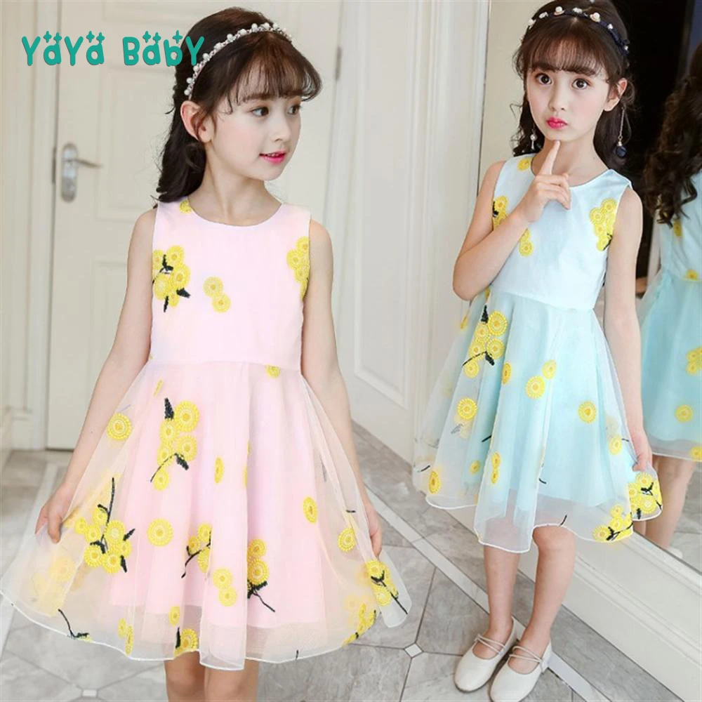 3 4 5 6 7 8 9 10 11 Year Girls Party Clothes Sleeveless Kids Dresses ...