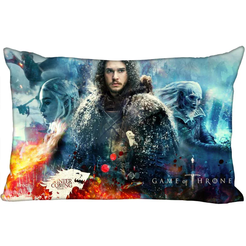 

Pillowcase Cover Game of Thrones Rectangle Zipper Pillow Cover Print Your Pictures 45X35cm40x60cm45X75cm50X75cm(Two sides)