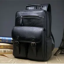 Мужская модная повседневная кожаная дорожная сумка, уличный спортивный рюкзак, сумки, кожаный рюкзак