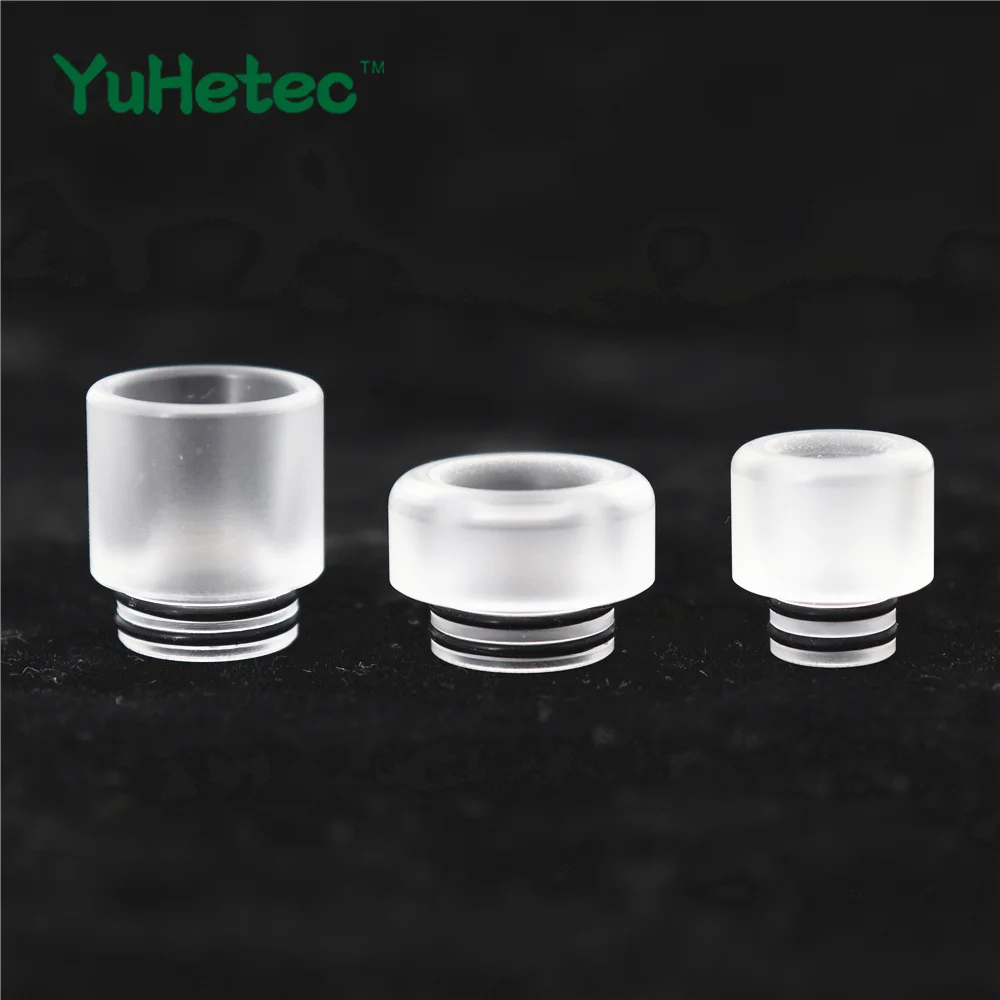 

2pcs YUHETEC 810 510 White translucent Resin Drip Tip