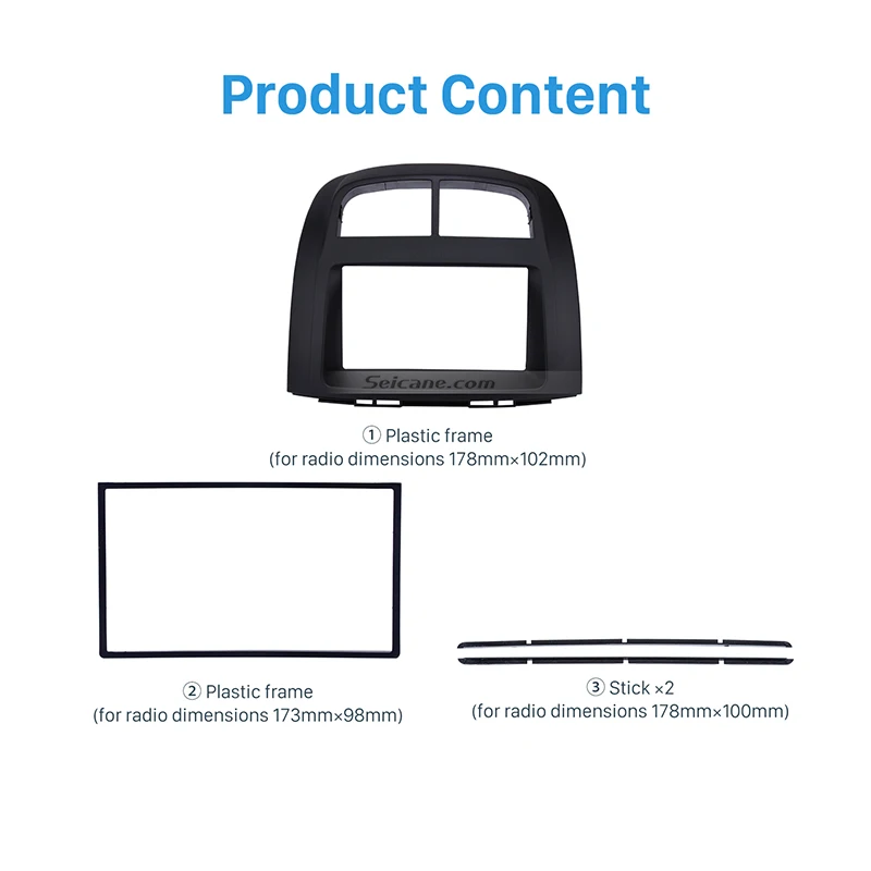 Seicane 2 Din Автомобильная радиорамка панель комплект для 2011 PROTON MYVI/Daihatsu Sirion/TOYOTA PASSO установка приборная панель отделка без зазора