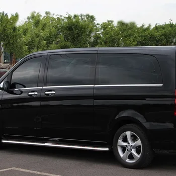 

For Mercedes Benz Vito 2016-2017 8PCS Stainless Steel Window Trim Cover Exterior Body Decoration Car-Styling Auto Accessories