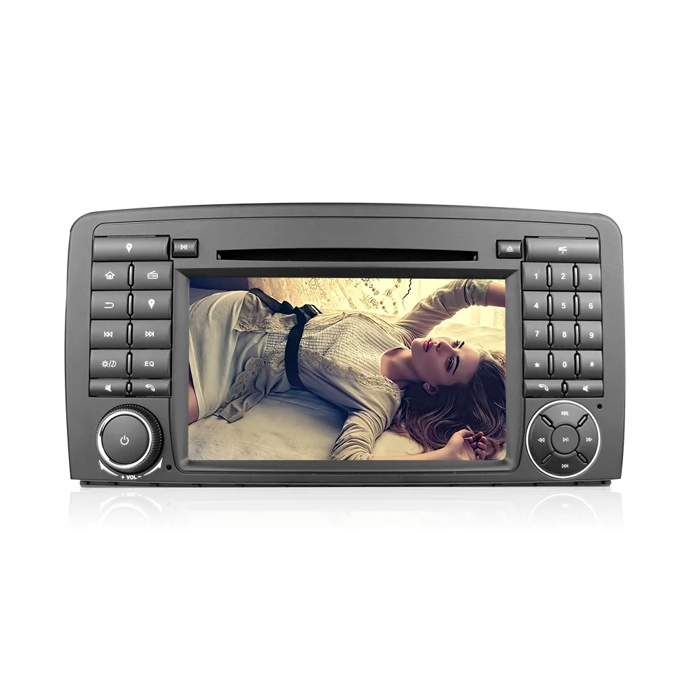 Discount Eunavi Car Multimedia Player Car Radio GPS Android 8.0 2 Din Stereo System For Mercedes/Benz/AMG R Class W251 R300 R350 R63 Wifi 4