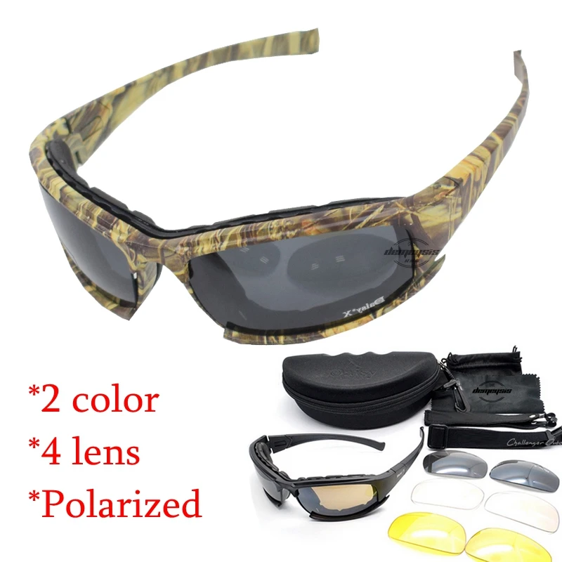 Daisy Tactical Goggles 4LS Men Military Polarized Sunglasses Bullet