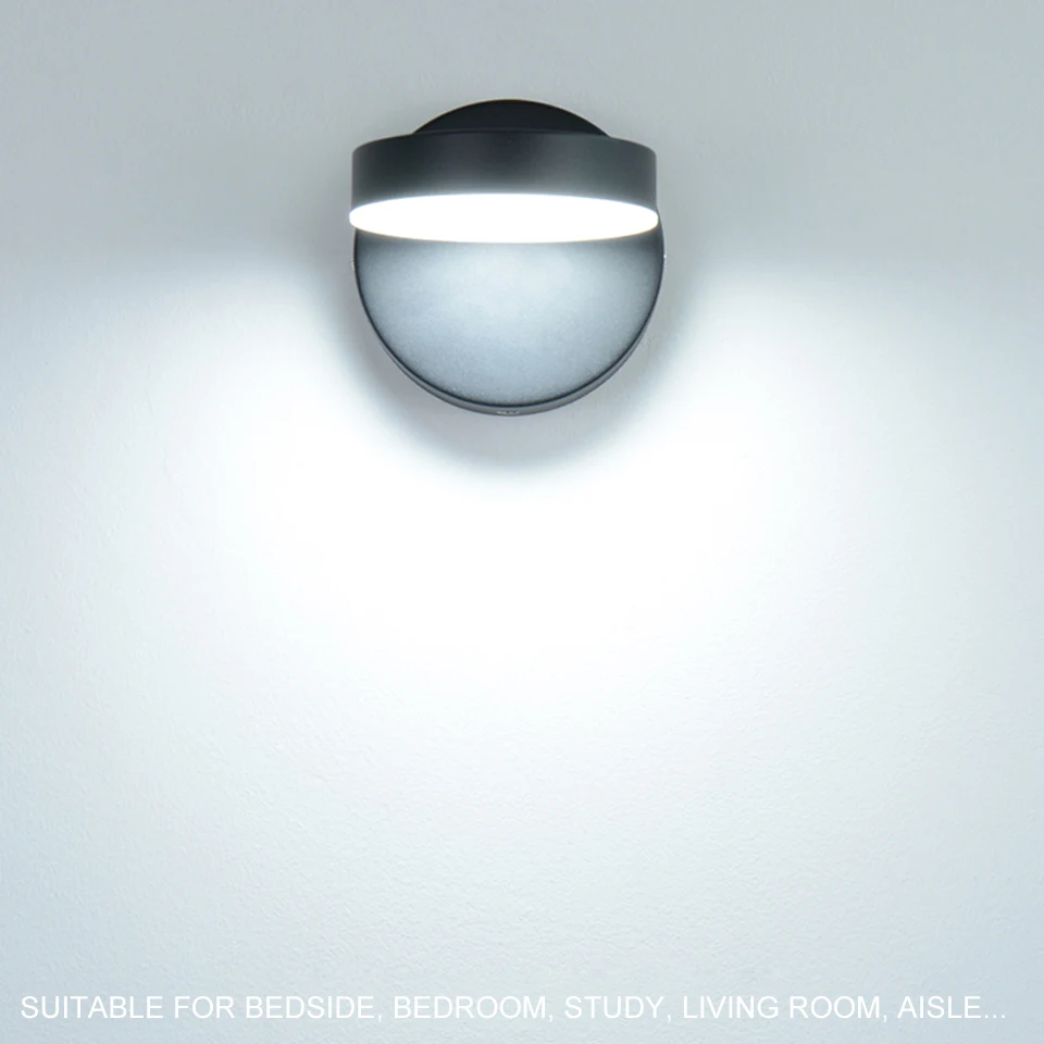 Cena Lampa ścienna LED 12W Nordic światła na ścianie sypialni salon przejściach i korytarzach badanie lampka do czytania kinkiety czarny i białe ściany u nas państwo lampy