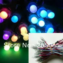 50 шт/нитей 12 мм WS2801 контролируемый рассеянный свет rgb полный Цвет пикселей водонепроницаемый адресуемый пиксельный узел led punctiform 50 узлов DC5V