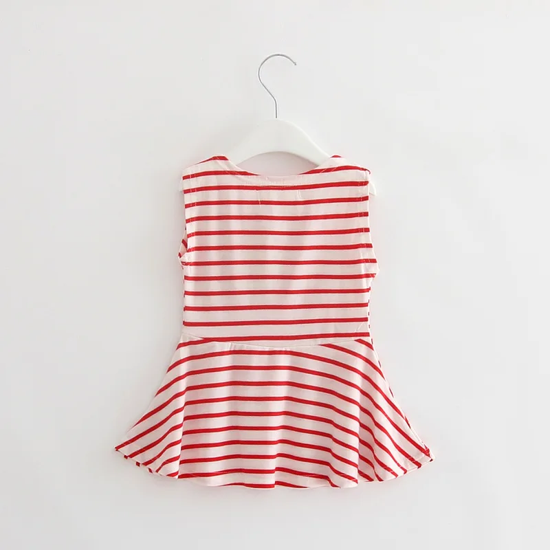 

Summer Girls Striped Vest Dress Sleeveless Dresses For Party Super Cotton Costume For Kids Girls Clothes Vestido Infantil T