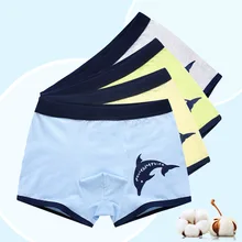 2 шт./лот мальчик мультфильм КИТ под Трусики для женщин дети Нижнее Бельё для девочек детская одежда для мальчиков штаны с рисунком Хлопок Плоский Трусики для женщин Размеры 110-170