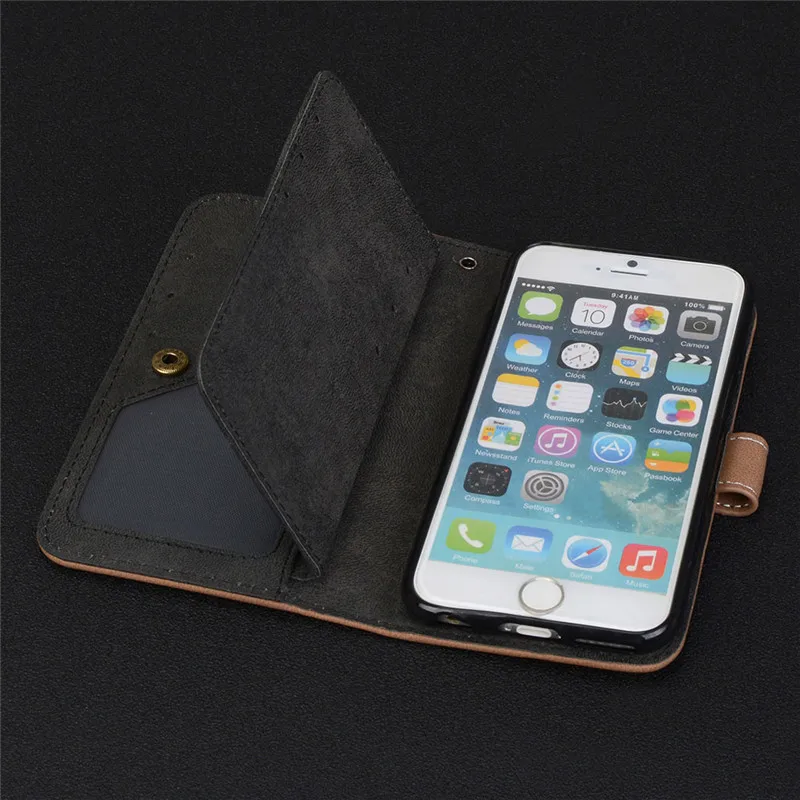 For Apple iPhone 6 Case Luxury leather Flip cover sFor iPhone 6S Multifunction Nine cards Wallet Protective phone bag for iphone6 case cover03