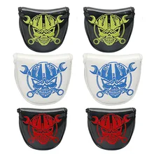 Free Shipping Golf Mallet Head Cover Putter Cover with Magnetic Closure Skull Pattern Golf Headcover Free Shipping Golf Mallet Head Cover Putter Cover with Magnetic Closure Skull Pattern Golf Headcover