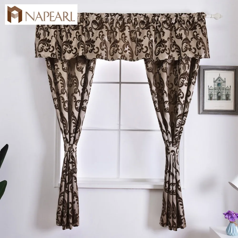 Napearl Rustic Decorative Kitchen Curtain Hanging Pelmet