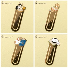 12 шт./лот Металл Железо Закладка для книг милый кот закладки Бумага клип канцелярские принадлежности Школьные принадлежности 6130