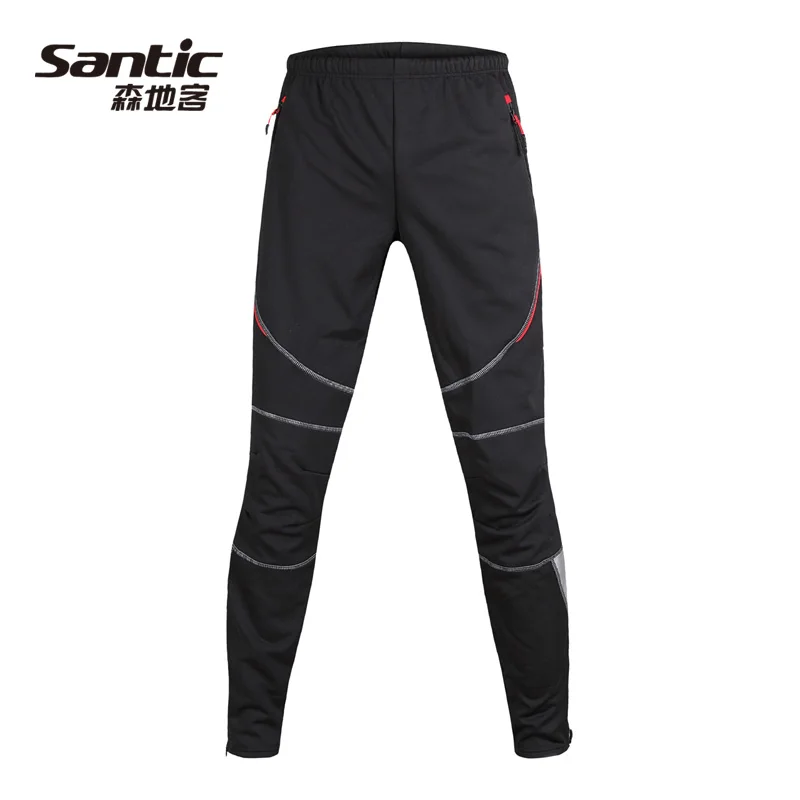 

Santic Men Cycling Tights Pants 3D Paded Gel Cycling Fleece Thermal Pants Pants Cycling 3XL C04004