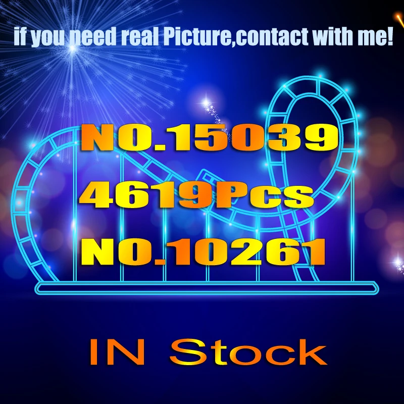 

2018 New Creative Series 4619Pcs Roller Coaster Figures Building Blocks Bricks Sets Toy Gift Model Kits Compatible 10261