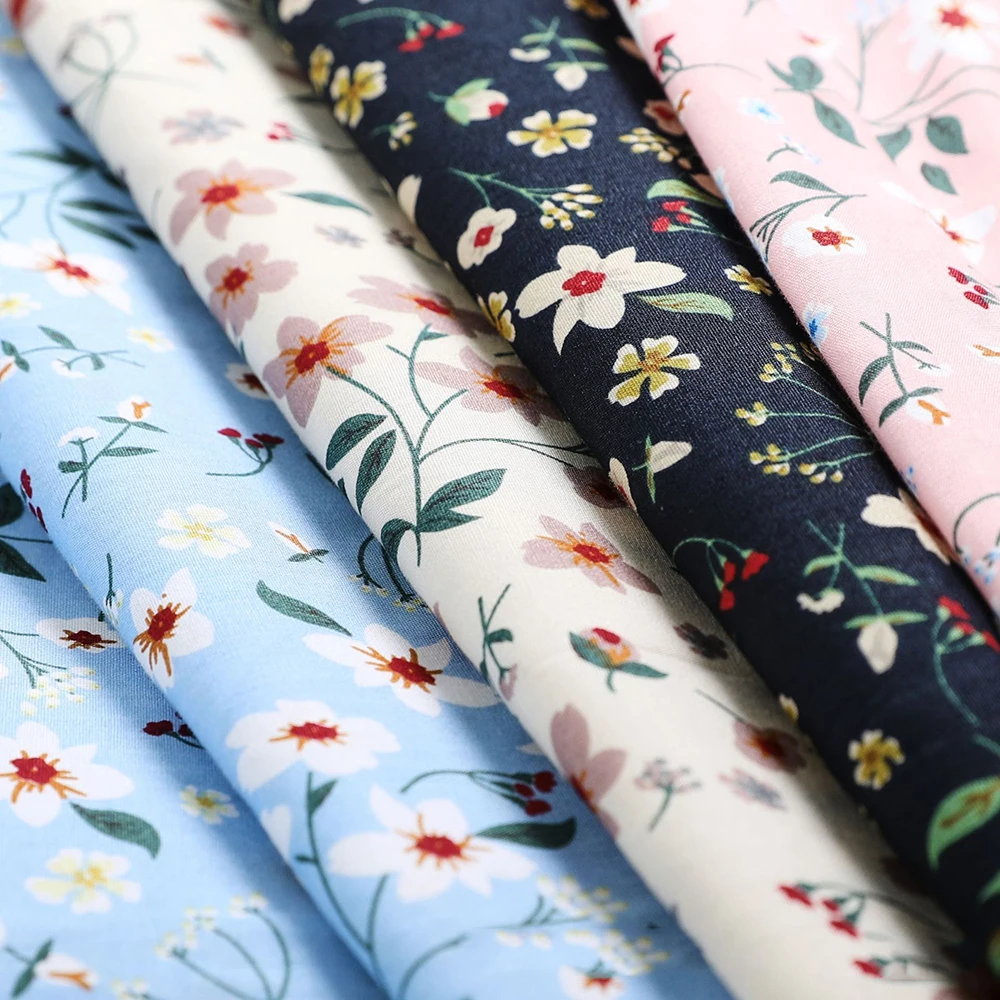 

Lychee Life 50cmx150cm Flower Printed Fabric High Quality DIY Handmade Sewing Clothes Supplies Decorations
