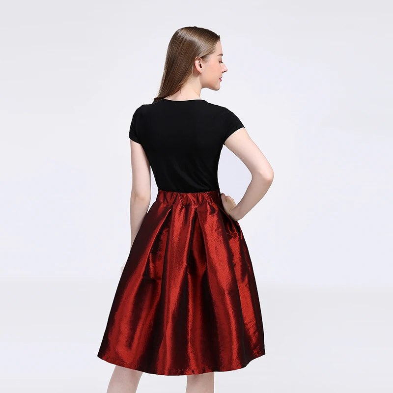  2020 Fashion Long Skirts Women Faldas High Waist Pleated Womans Floor Length Skirt Plus Size Elasti