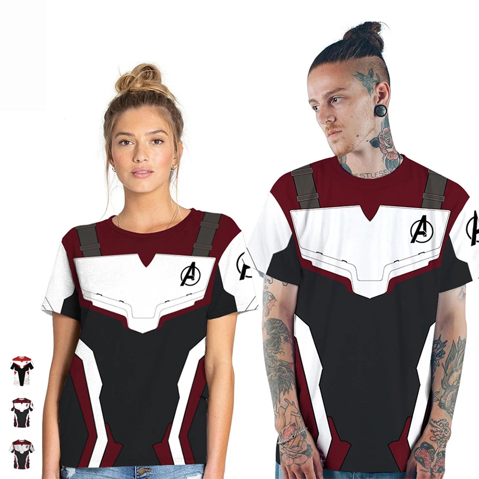 Avengers 4 Endgame Quantum War 3D Printed T shirts Men Short Shirt Couple Iron Cosplay Costume avengers endgame Cosplay Women