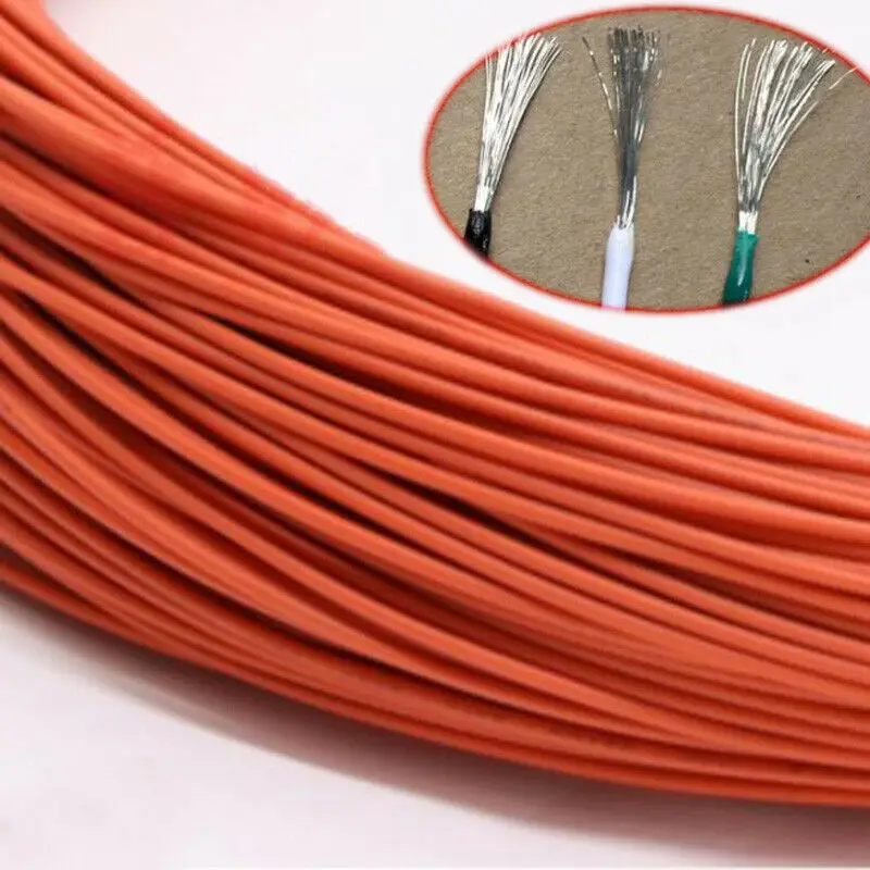 16 ~ 30AWG UL1007 оранжевый электронный провод гибкий многожильный кабель Оловянная