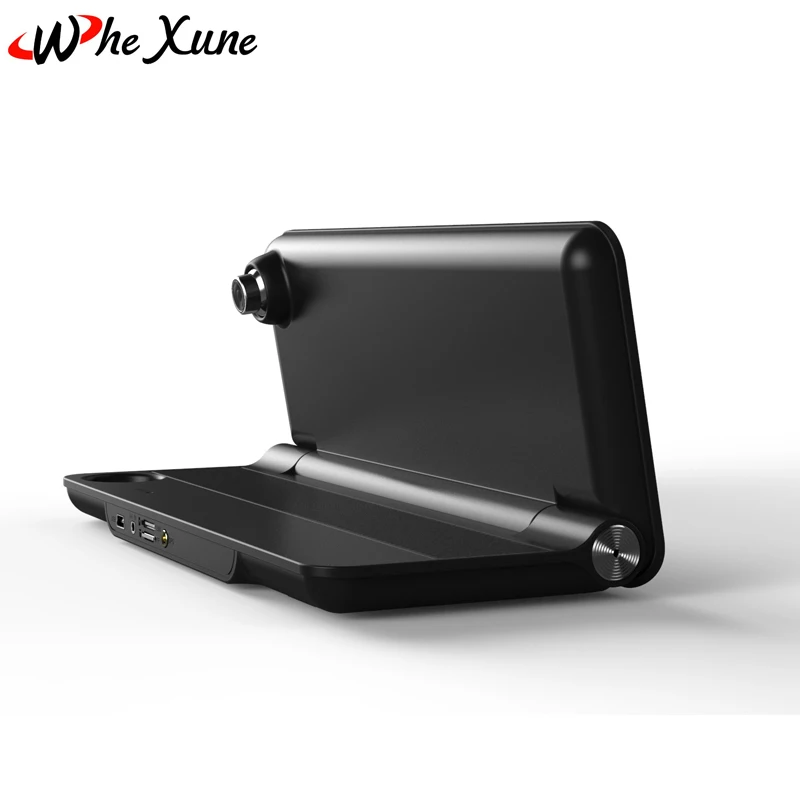 WHEXUNE 4G Android 5.1 Dual Lens 1080P 8 inch touch screen Car DVR Camera GPS Navigatior Remote Monitor Smart ADAS WIFI Dash cam