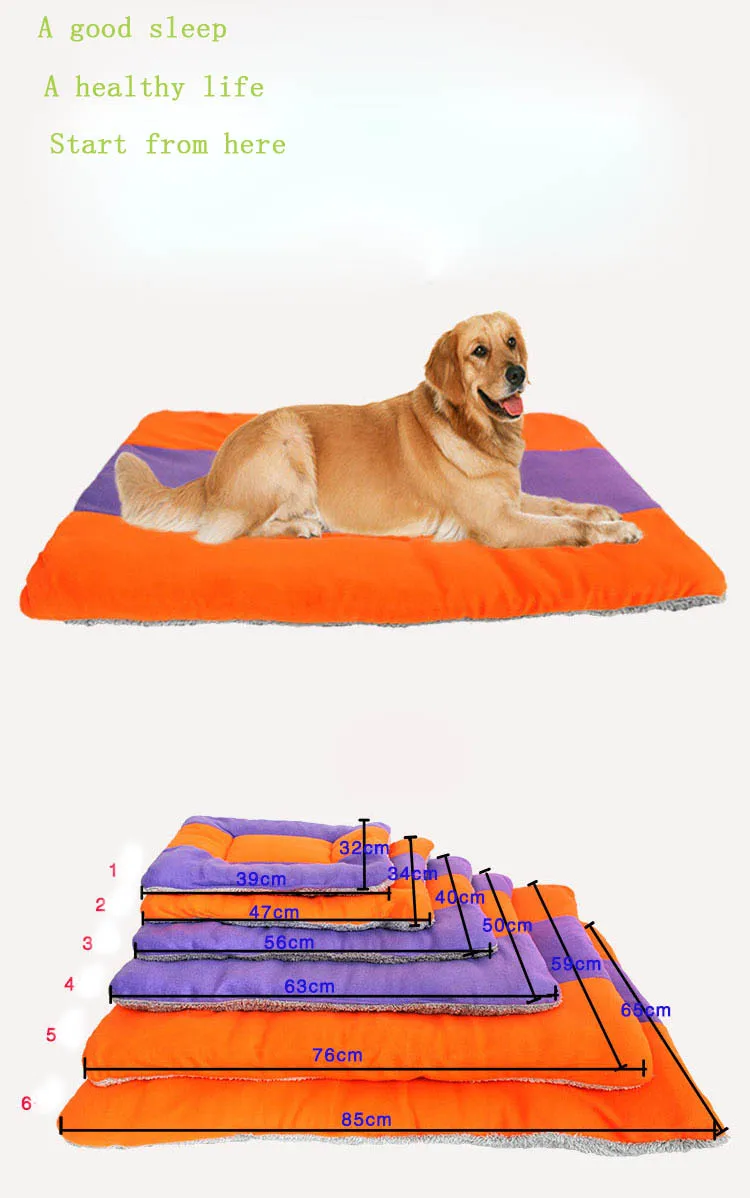 Washable Soft Cozy Warm Dog Mats Kennel Blanket Cushion Dog House Bed