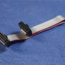 1 шт. 10 Pin 1,27 мм Шаг IDC розетки удлинитель плоский ленточный кабель для ISP JTAG скачать 15 см длина же направления адаптер
