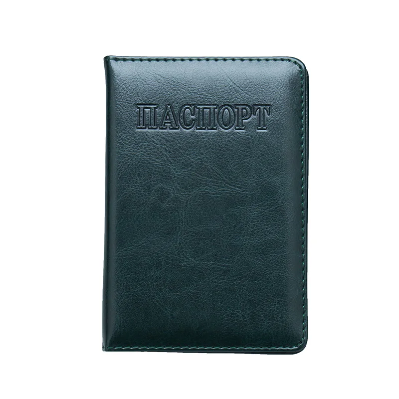 Etaofun чехол для паспорта в русском стиле, чехол для паспорта для мужчин и женщин, чехол для паспорта, удостоверения личности, кредитной карты, билета для путешествий, мужская сумка-кошелек ts - Цвет: Green