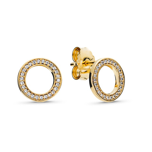 Offer 29 Styles  Infinity Stud Earring Clear CZ Fit Brand Earrings for Women Wedding Jewelry Dropshipping