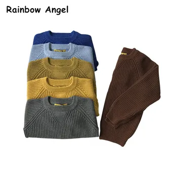 

Autumn Winter Boys Sweaters Soft Warm Wool Knitting Sweater Pullover For Boys Kids Outwear Children Clothes Boys Tops 7 Color