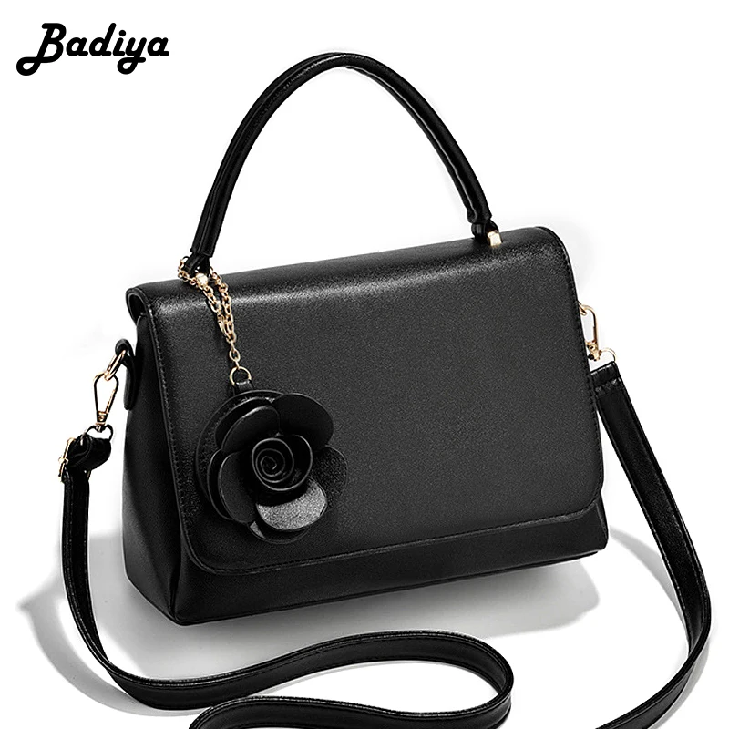 

Solid Luxury Designer Women's Crossbody Bags Pu Leather Floral Casual Handbags for Female Small Summer Fashion Messenger Bag