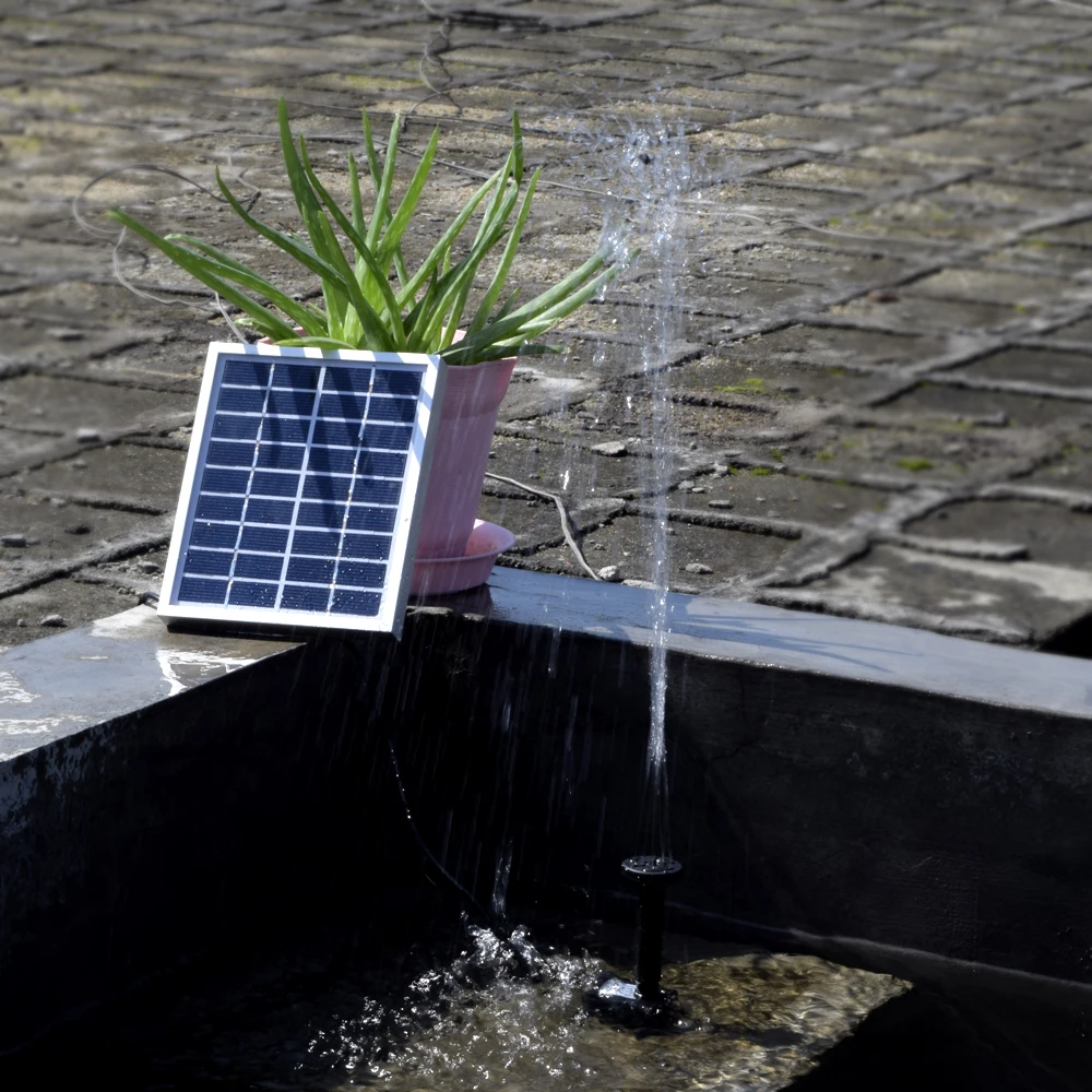 9 в 2 Вт солнечная мощность фонтан панель комплект садовый водяной насос для птичьей ванны бассейн полив широкие оросительные насосы светодиодные Солнечные для сада