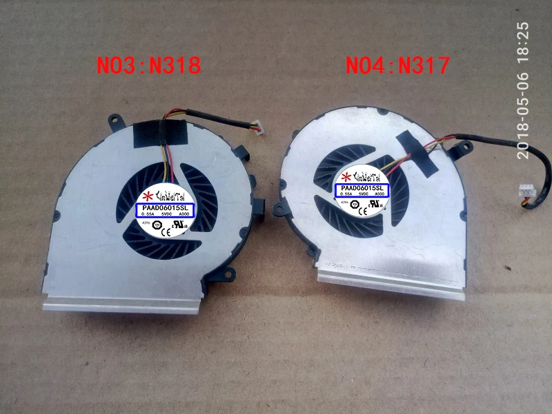 

New fan for MSI GE72 GE62 PE60 PE70 GL62 GL72 GP62 2QE 6QG MS-1794 MS-1795 GE72VR GP72VR 6RF 7RF PAAD06015SL N317 N318 N371 N372