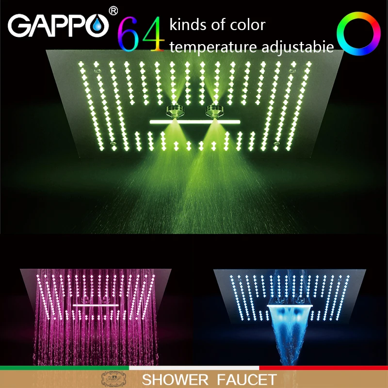 

GAPPO shower faucet basin sink waterfall faucets shower mixer taps bath faucet mixer Rainfall taps bath LED Sensor Faucets