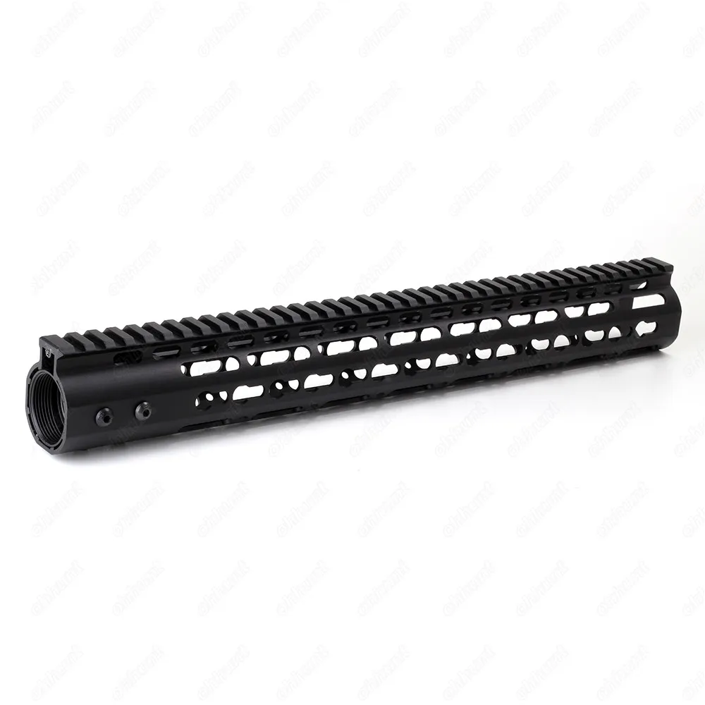 Ohhunt Slim Style 7 9 10 12 13.5 15 AR15 Free Float Keymod Handguard Picatinny Rail with Steel Barrel Nut for Scope Mount (1)