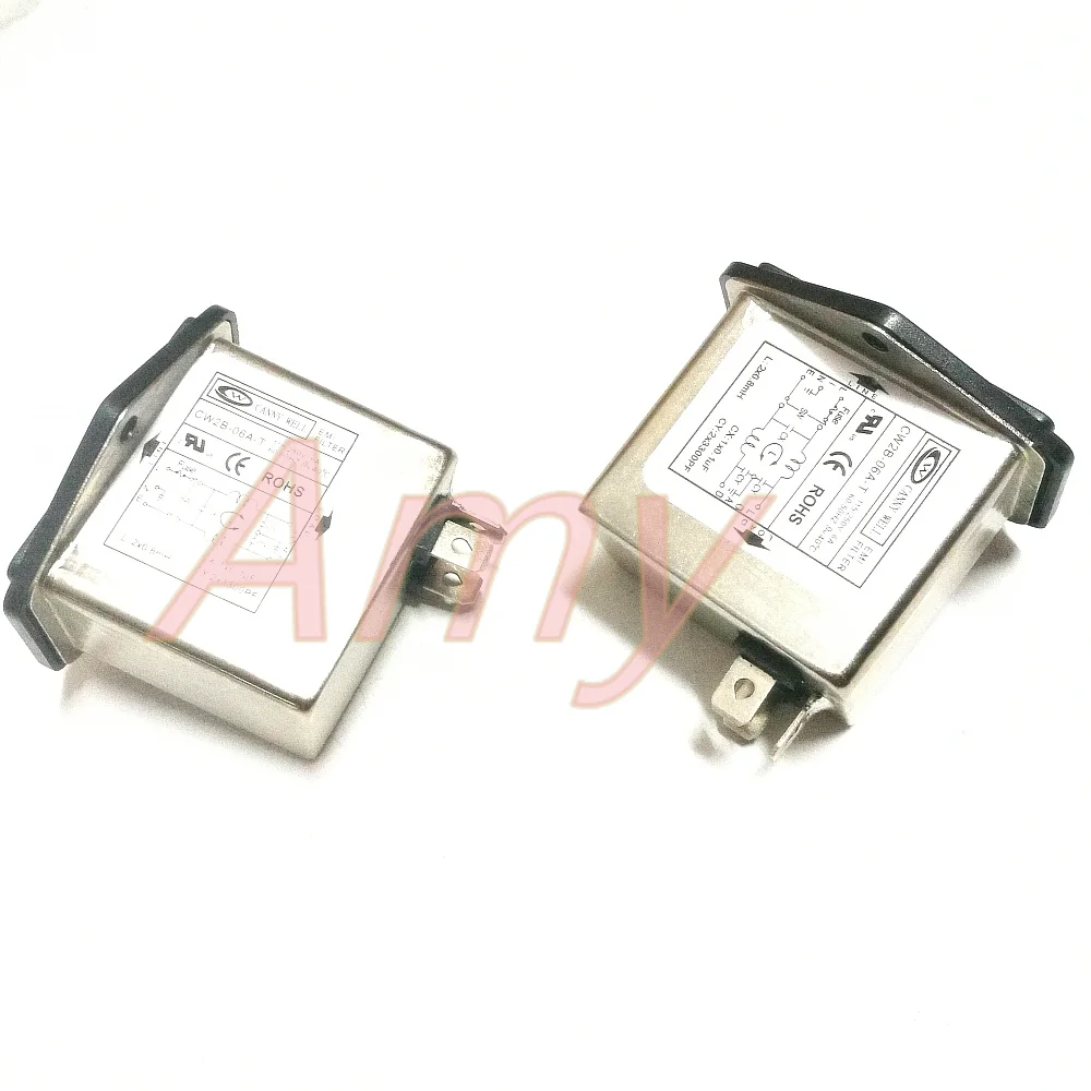 Сетевой фильтр EMI CW2B 06A однофазный выключатель 220 В переменного тока|emi filter|power emi