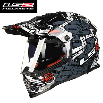 LS2 MX436 Pioneer Trigger motorcycle Helmet Adult Off Road racing Helmet with sunshield man moto dual lens motocross helmets LS2 MX436 Pioneer Trigger motorcycle Helmet Adult Off Road racing Helmet with sunshield man moto dual lens motocross helmets