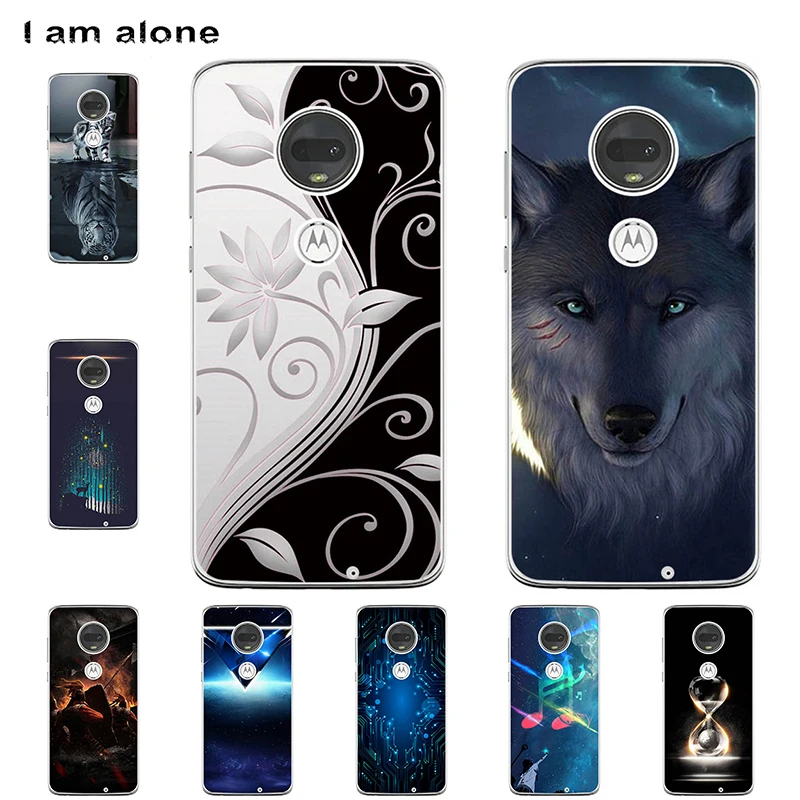 

I am alone Phone Bags For Motorola Moto G7 G7 Play G7 Power Soft TPU Mobile Cellphone Fashion For Moto G7 Cases Free Shipping