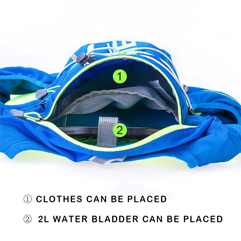 AONIJIE 10L Running hidratación chaleco hombres de mochila mujer bicicleta deporte al aire libre bolsas rastro maratón correr ciclismo mochila de senderismo - 5