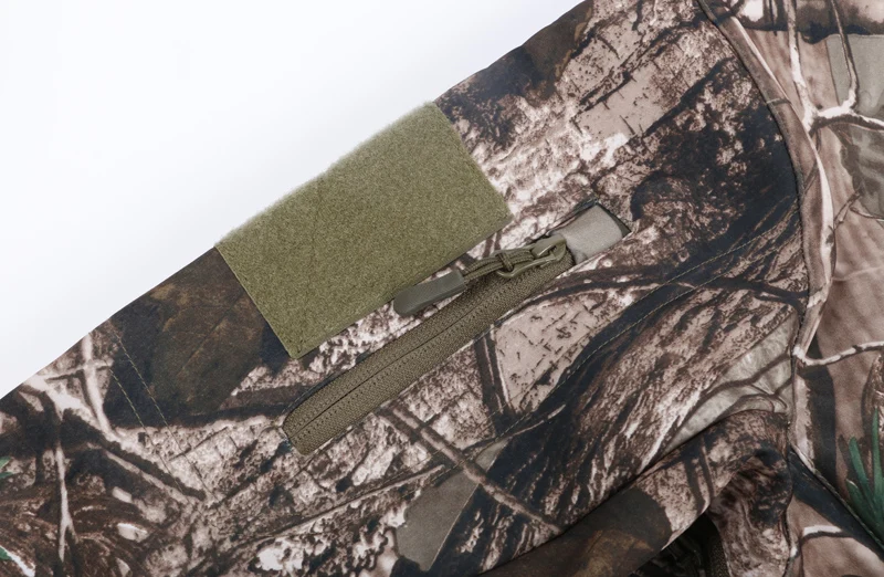 Externo de Pele de Tubarão Esporte com Capuz para Caça Jaqueta Militar Camuflagem Masculina Impermeável Tactical Revestimento Macio Uso Tad 24 High Quality Esporte e Lazer