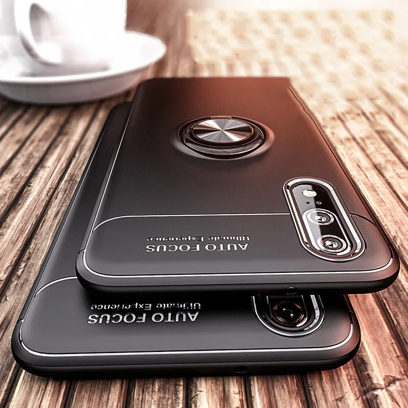 

Luxury Magnetic Ring Stand Case For Huawei P10 Plus P20 Lite Pro Soft TPU Full Cover For Hauwei Mate 20 S 10 9 Pro Phone Cases