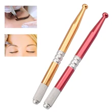 Ручная работа Перманентный макияж ручная Татуировка бровей ручка 3D микроблейдинг бровей ручка