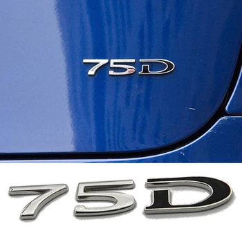 

P90D 1pcs Emblem Word Decals 85 100 Badge Car For Tesla Model S Model X P100D