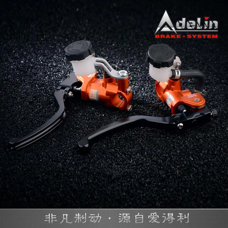Гоночный качественный Adelin Px-7 тормозной цилиндр мотоцикла и сцепление/тормозной насос 17,5x18 мм Rcs для Honda Yamaha Suzuki - Цвет: Синий