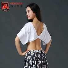 Сексуальный женский костюм для танца живота, блузка с расклешенными рукавами, топ, бюстгальтер, 5 цветов