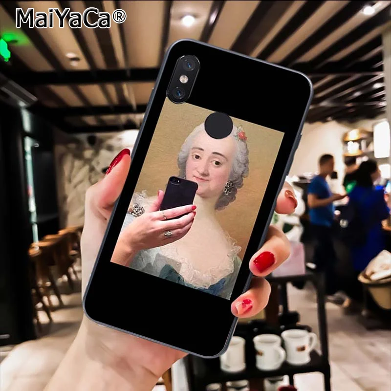 Funny Oil painting Made Art of the selfie