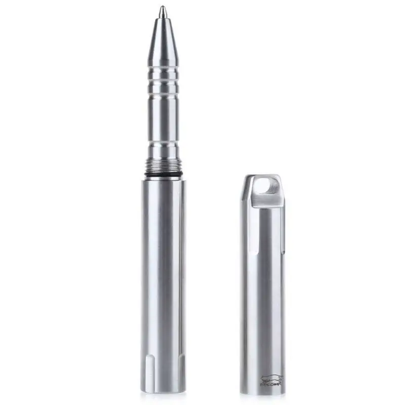 

EDC Gear CNC Tactical Pen 4.8" steel Tactical Pen Keychain Survival EDC Tool Self Defense Waterproof P-02