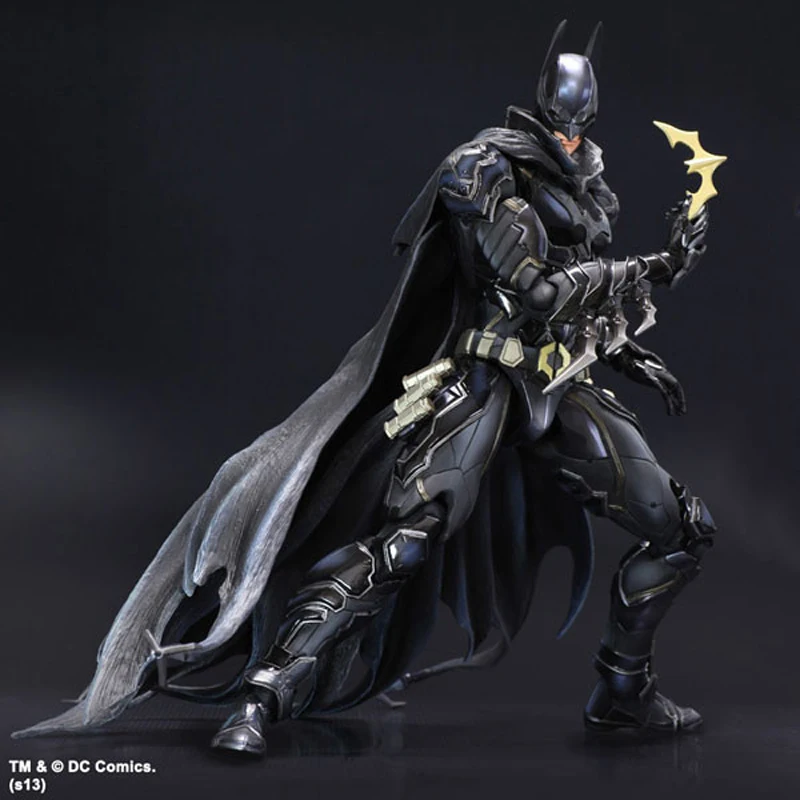 

Justice League Batman Action Figure Black Blue Limited Ver Play Arts Model Toys 25cm