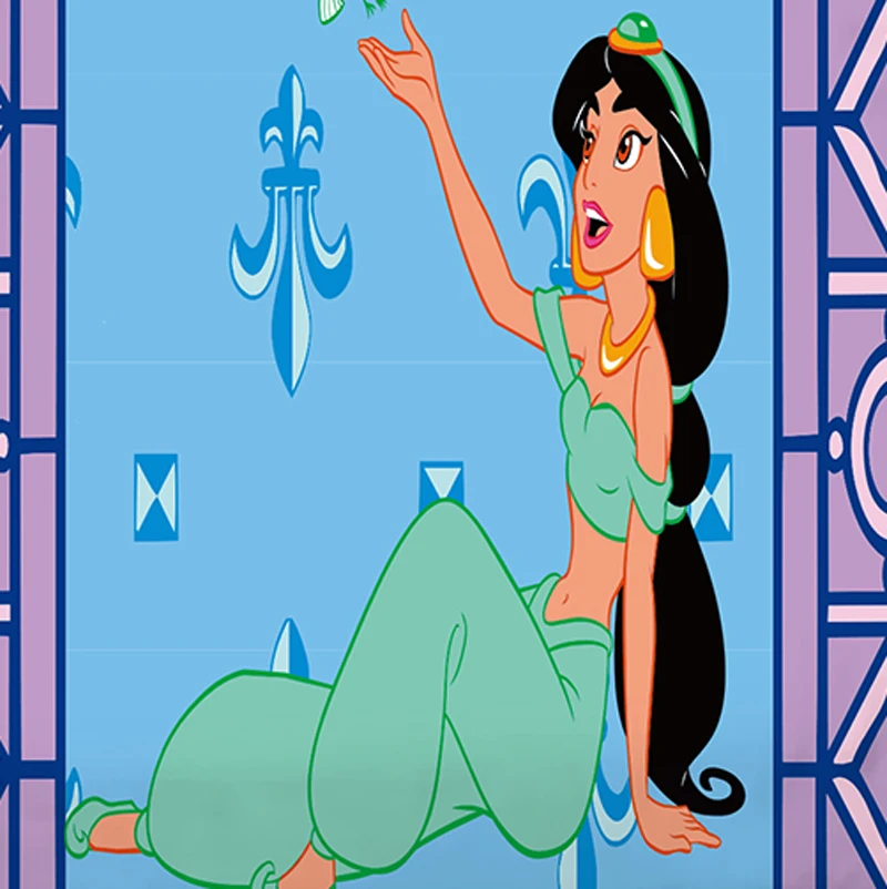 Дисней мультфильм Принцесса Жасмин дети девочки постельные принадлежности набор пододеяльник простыня наволочки королева один размер 3 шт. горячая распродажа